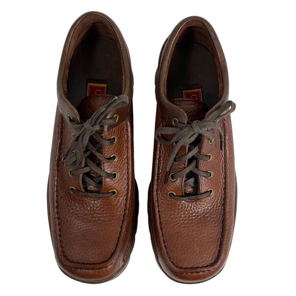 Cole Haan Country Mens Brown Leather Lace-Up Casual Moc Toe Loafer Shoes Size 9M - Picture 6 of 12
